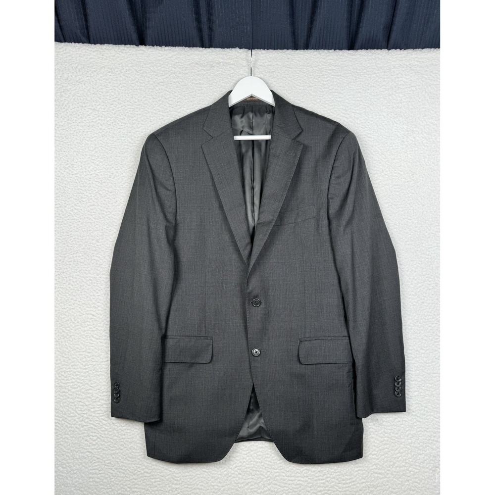 PETER MILLAR Blazer Jacket Wool Gray Plaid - Men's 38R